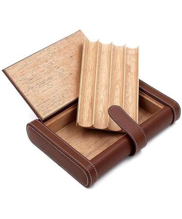 Smoking Set/Cigar Accessories Leather Cigar Box Portable and Leather Cigar Storage Box Seal Design with Good Sealing Decorative Box Black - Buy Online on GoSupps.com