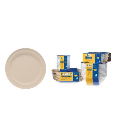 G.E.T. Enterprises SP-DP-508-T Tan 8" Round Plate, Melamine (Pack of 12)