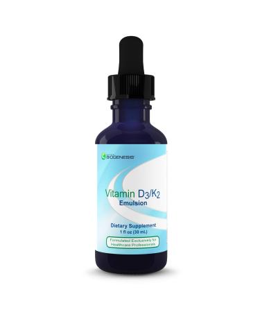 Nutra BioGenesis Vitamin D3/K2 Emulsion 1 fl oz (30 ml)