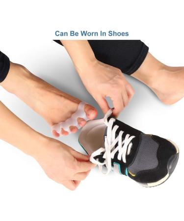 Toe Separator & Hallux Valgus Spreader - Super Soft 4 Pairs for Pain Relief & Pressure Relief - Buy Online on GoSupps.com
