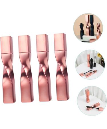 FOMIYES 4pcs Eyelash Brush Empty Tube Lash Mascara Tube Bottle Clear Eyelash Tool To Rotate Plastic Cream Rose Gold 11.5x1.8cm - Buy Online on GoSupps.com