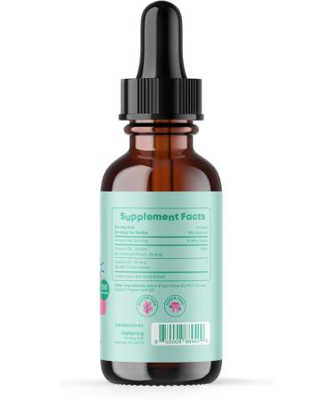 JoySpring Liquid Vitamin D3 with K2 - Immune Support and Zinc Supplements for Kids - Elderberry & Zinc Liquid - Buy Online on GoSupps.com