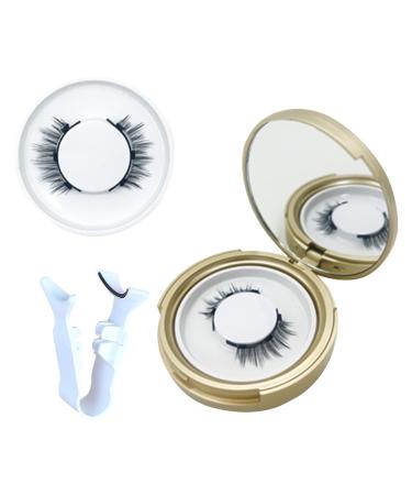 Natural Look Magnetic False Eyelashes Reusable Individual Curl Lashes Kit No Makeup Removal Needed No Glue Easy Apply and Remove at Home (B Model)