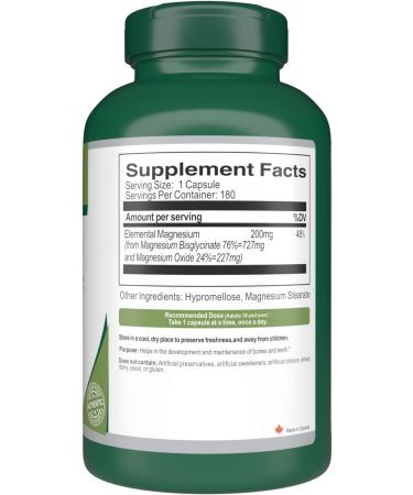 VORST Magnesium Bisglycinate 200mg | 180 Vegan Capsules | High Absorption Formula - Buy Online on GoSupps.com