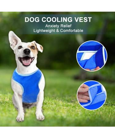 Dog Cooling Vest Harness | Swamp Cooler Evaporative Coat for Hot Weather | Ice Silk Breathable Shirt for Dogs | Pet Anxiety Relief | Size Small - Buy Online on GoSupps.com