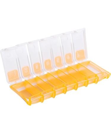 Weekly Pill Organizer 7-Day Travel Pill Box with Push-Open Design | Odor-Free Safe for Medical Use - Buy Online on GoSupps.com