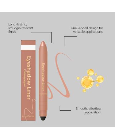 Eyeliner imperm able | Stylo de maquillage des yeux doux 2 en 1 Ligne des yeux durable pour bal de fin d'ann e cosplay concert mariage trajet carnaval vie quotidienne costume de soci t  - Buy Online on GoSupps.com