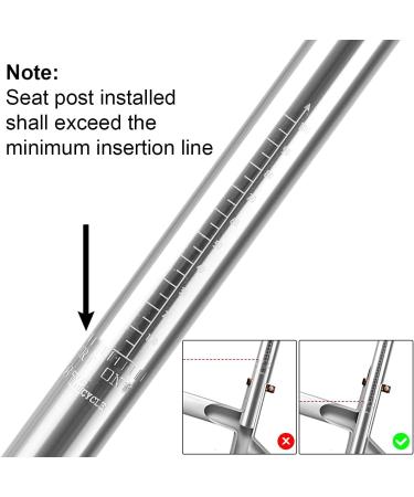 Thinvik Bike Seat Post | Polished Aluminum Alloy 350mm | Mountain & Road Bicycle Fixed Gear Cycling Seatpost | 27.2*350mm Silver Seat Post Replacement - Buy Online on GoSupps.com