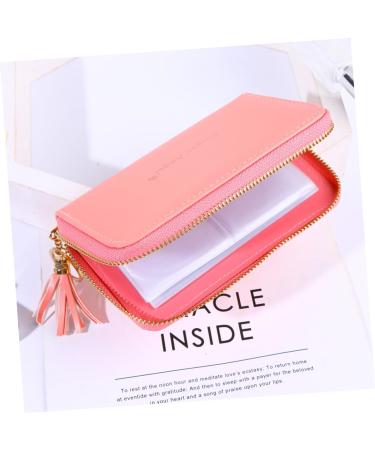 Healeved Nail Print Stencil Card Holder Nail Stamping Plates Holder Bag Stamp Plate Organizer Nail Stamping Plate Holder Small Stand Purse Stand Card Pouch Cards Square Pink Wallet Holder 16x12cm Pink - Buy Online on GoSupps.com