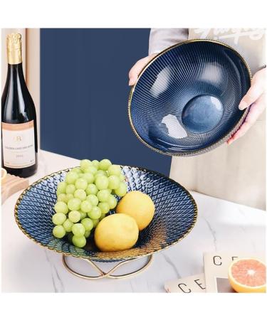 Fruit Plates Glass Fruit Plate Living Room Home Coffee Table Desktop Ornaments Snacks Melon Seeds Dried Fruit Plate Candy Plate for Kitchen Countertop - Buy Online on GoSupps.com