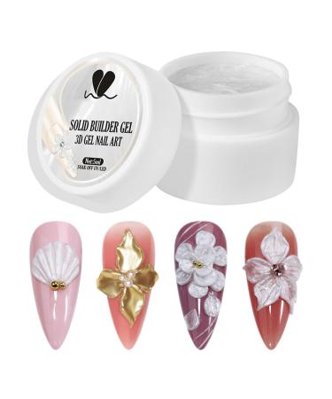 G n rique 3D Nail Carving Gel - 4 In 1 Non Stick Builder Gel For Nails | Resilient And Shiny Solids Neck | 5ml Manicure Builder For Molding Design