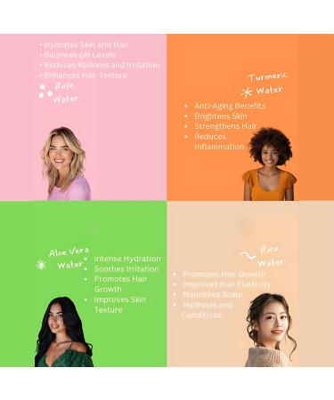 Premium Rose Water Collagen Mist - 8oz Facial & Hair Hydration | International Shipping - Buy Online on GoSupps.com