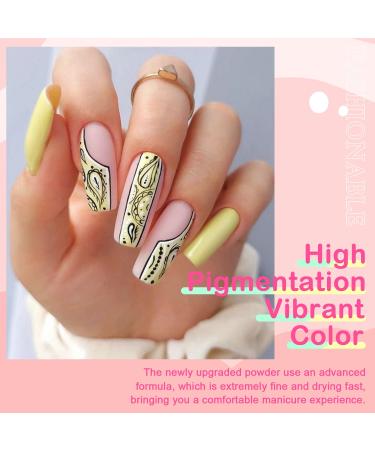 REDNEE 21 Pcs Easter Candy Colors Dip Powder Nail Kit - Pastel Acrylic Dipping Powder Set for Manicures| RE36 - Buy Online on GoSupps.com