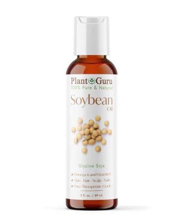 Soybean Oil 2 oz Carrier 100% Pure Natural For Skin Body Face and Hair Growth. Great For Creams Lotions and Lip balm.