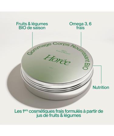 HOR E - Organic Nourishing Scrub - Body Care - Moisturizes & Nourishes - 100% Fresh Natural & Vegan - Normal to Dry Skin - Buy Online on GoSupps.com