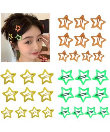 xbiez 10xCute Star Snap Hair Clip Set Lovely Hairpins Combination Hairpins for All Hair Headpieces Bangs Hair Pins Y2K Girls Diamond blue - Buy Online on GoSupps.com