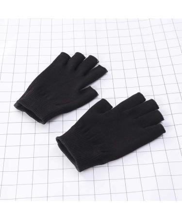 FOMIYES 1 Pair Black Gel Moisturizing Hand Gloves Black Fingerless Gloves Moisturizing Gloves Spa Gloves Whitening Glove Hydrating Glove Mositurizing Glove Gel Gloves Simple Apparel - Buy Online on GoSupps.com