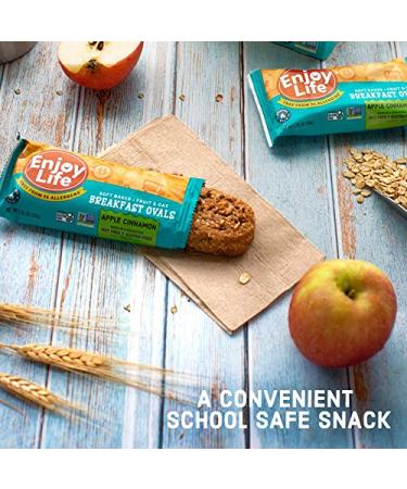 Enjoy Life Apple Cinnamon Breakfast Bars | Nut-Free, Vegan, Gluten-Free | 6-Box Pack - Buy Online on GoSupps.com