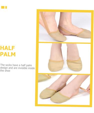 FOMIYES Yoga Toe Protector - 4 Pairs Non-Slip Forefoot Pads | Breathable Sweat-Absorbent Cushioning for Comfort | Anti-Skid Shoe Inserts for Yoga & Dance - Buy Online on GoSupps.com