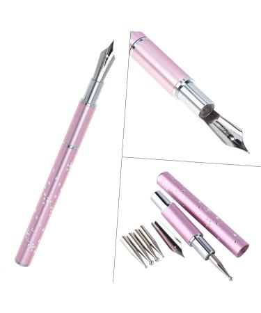 1 Set nail art pen builder gel brush nail polish pens nail art liner brush nail drill point pen nail painting pen DIY embroidery tool tools Stainless steel drawing tool diamond - Buy Online on GoSupps.com