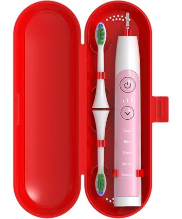 Universal Electric Toothbrush Holder Case - Portable Pink Toothbrush Storage Box for Travel & Outdoor Use - Buy Online on GoSupps.com