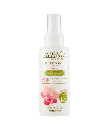 Avenil Avenil Pure & Soft Delicate No Gas Deodorant Melograno 100% Organic Oats 75 ml