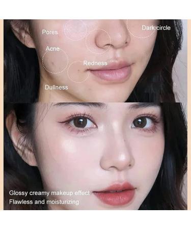 MZV Air Cushion BB Cream Waterproof Foundation Water Bead Tricolor Latte Concealer Cushion Moisturizing Air Cushion CC Creams (1 Pack Natural Color) 1 count (Pack of 1) Natural Color - Buy Online on GoSupps.com