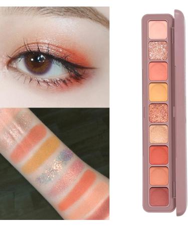 jojomis Matte Shimmers Eyeshadow Palette 9 Colors Eyeshadow Pallet High Pigmented Smooth Powder Eye shadow Long Lasting Waterproof Makeup Palette - B - Buy Online on GoSupps.com