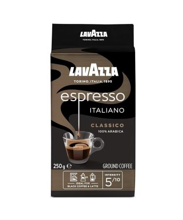 Buy Lavazza Espresso Italiano Classico Ground Coffee 250g | Floral & Fruity Aroma | Ideal for Moka Pot & Filter Coffee | International Shipping - Buy Online on GoSupps.com