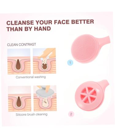FRCOLOR 3pcs Face Brush Set - Gentle Exfoliating & Cleansing Brushes for Pore Deep Cleaning - Miss Pink Electric Facial Scrubber Tools - Buy Online on GoSupps.com