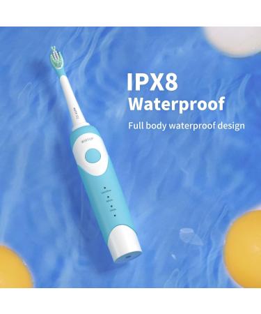 WHITOP ED07 Sonic Electric Toothbrush for Kids | Rechargeable, 3 Modes, Smart Timer | Wireless Charging Children's Electronic Tooth Brush | 70 Days Battery Life | Blue - Buy Online on GoSupps.com