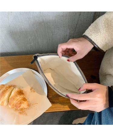 Corduroy Cosmetic Bag for Women | Aesthetic Handbags Purses | Smile Dots Makeup Organizer | Beige Makeup Bag for Girls - Buy Online on GoSupps.com