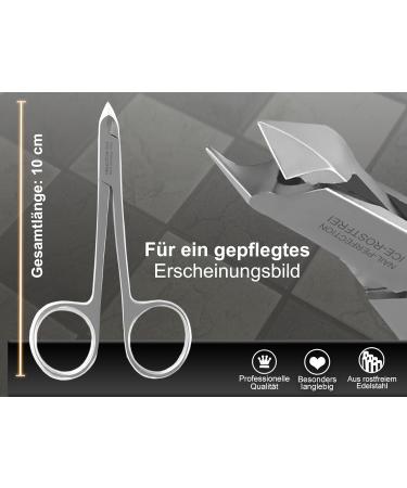 Premium Stainless Steel Cuticle Nippers with Scissor Eyes - 0.5 cm Cutting Length for Precision Care | International Shipping Available - Buy Online on GoSupps.com