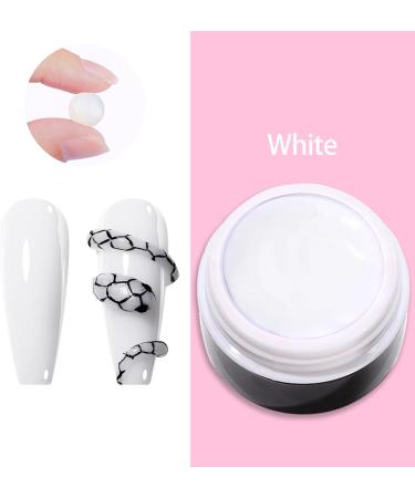 GZMAYUEN Solid Nail Extension Builder Gel 15 ml White Solid Builder Gel for Nails 3D Decoration Nail Sculpture Gel Hard Gel - Buy Online on GoSupps.com