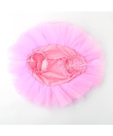 HOOLCHEAN Baby Girls Fluffy Tutu Skirt with Diaper Cover Bloomer (1-2 Years) - Pink White - Buy Online on GoSupps.com