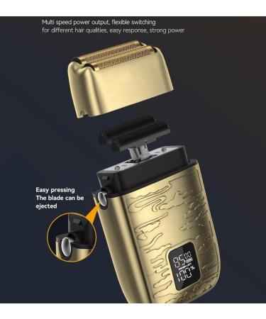 SBJKLYRN Electric shaver Hair shavers for men 3speed shaver for bald heads with double foil beard shavers for men - Buy Online on GoSupps.com