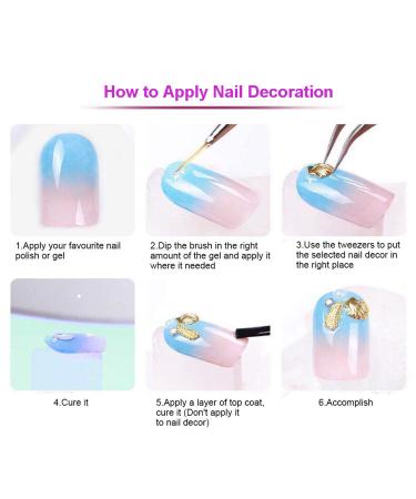 28 Grids Gold Metal Nail Studs & 3D Mix Geometry Nail Art Set - Rivet Jewelry for Manicure & DIY Crafts - Buy Online on GoSupps.com