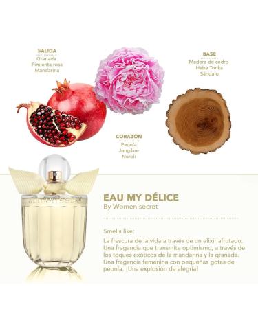 Women Secret Eau My Delice Edt Spray 3.4 Fluid Ounce (WMS-EMD-F-00-100-02) - Buy Online on GoSupps.com