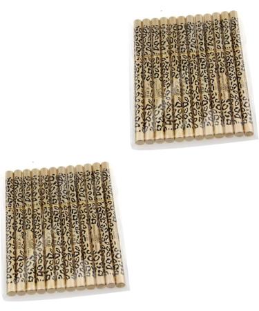 Beavorty 2pcs set 12pcs Waterproof Pencil Shell Black Brush of Eyebrow & Pens Double-ended Eyeliner Leopard - Buy Online on GoSupps.com