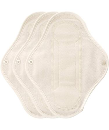 ECO Premium Organic Cotton Cloth Menstrual Pads with Wings - Great Absorption, Leak Prevention, Washable - 3 Pack (Original Brown Day Pad) - Buy Online on GoSupps.com