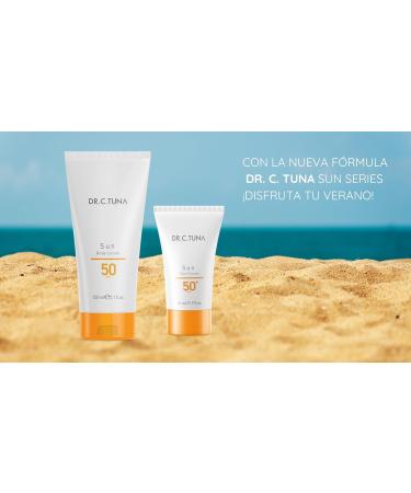 FARMASi Dr. C. Tuna Sun Care SPF 50 Sun Face Cream Gentle Lotion Broad Spectrum and Water Resistant Sun Cream UVA/UVB Sun Protection Lightweight For All Skin Types 1.7 fl oz - Buy Online on GoSupps.com
