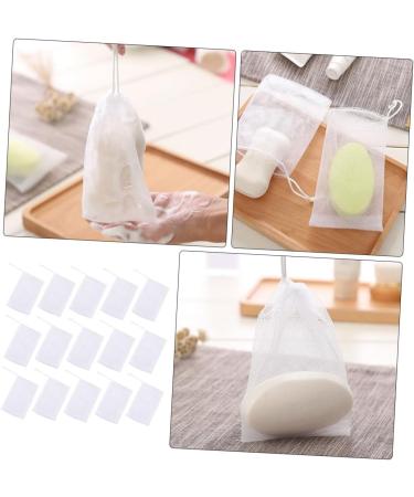 IWOWHERO 100 Pcs Soap Bag Foam Net Soap Bags Mesh Shower Foaming Mesh Soap Mesh Holder Body Bar Soap Pe White - Buy Online on GoSupps.com