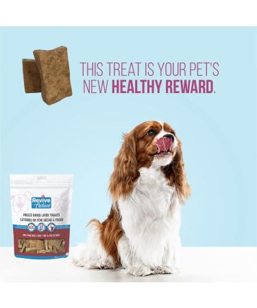 Revive Active Freeze Dried Beef Liver Treats for Dogs and Cats 420gr- Nutritious Pure and All Nutritive Low Calorie Per Treat Great for Training Easy to Break in Pieces 420 g (Pack of 1) - Buy Online on GoSupps.com