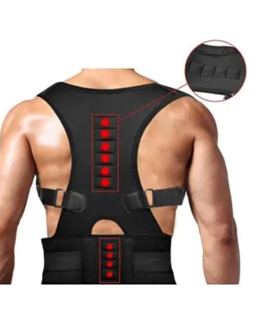 Adjustable Ergonomic Back Support Brace for Men & Women | Breathable Corrector for Lower & Upper Back | 2XL Size - Buy Online on GoSupps.com