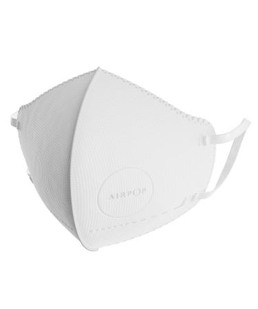 AIRPOP Unisex Kids Face Mask 4 Pk White