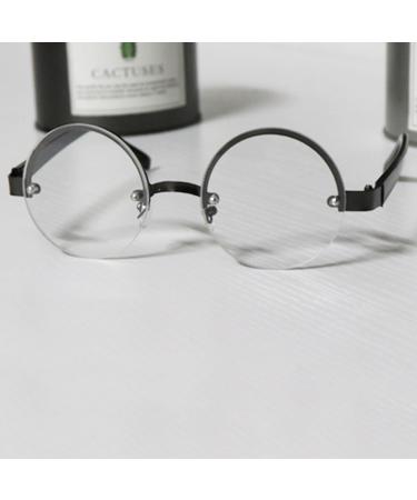 TZUFA Reading Glasses Large Round Frame Metal Readers Lightweight Full Frame Eyeglasses With Spring Hinge 2.50x White