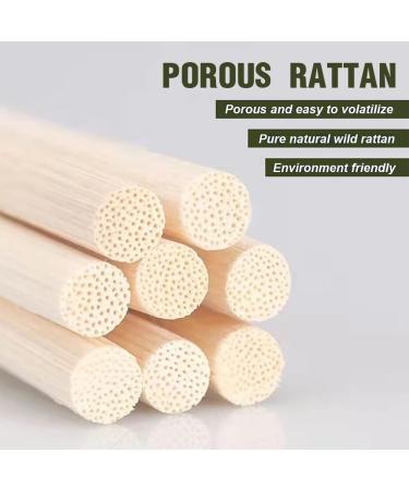 100 Rattan Sticks for Room Fragrance - 19cm Diffuser Reeds for Essential Oils | Wood Color Aroma Sticks for Office Hotel Spa - Buy Online on GoSupps.com
