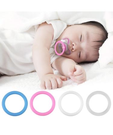 20 Pack O-Rings Baby Pacifier Clips - Safe & Durable Silicone Pacifier Chain Holders (2.5 cm Transparent) - International Shipping - Buy Online on GoSupps.com