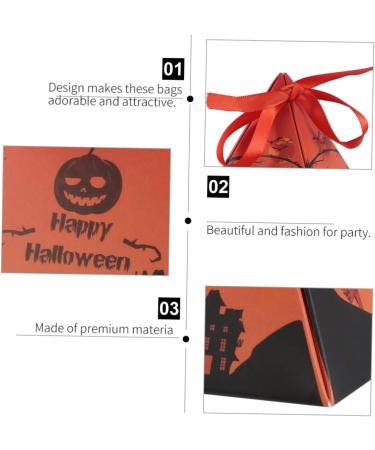 Cabilock 60 Pcs Halloween Box Trick or Treat Bags Treat Container Halloween+decorations Candy Box Korean - Buy Online on GoSupps.com