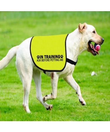Dog Vest 'In Training' Warning - Please Don't Approach/Ask Before Petting (Medium) - Buy Online on GoSupps.com
